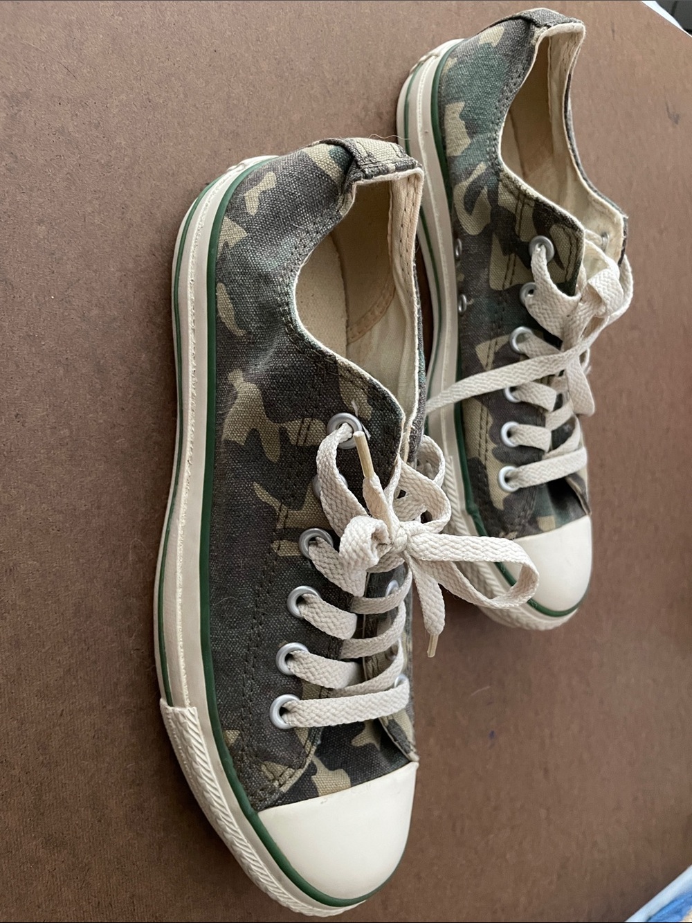 Converse All-Star Camo Low Top Sneakers - Green/Beige - Picture 4 of 6